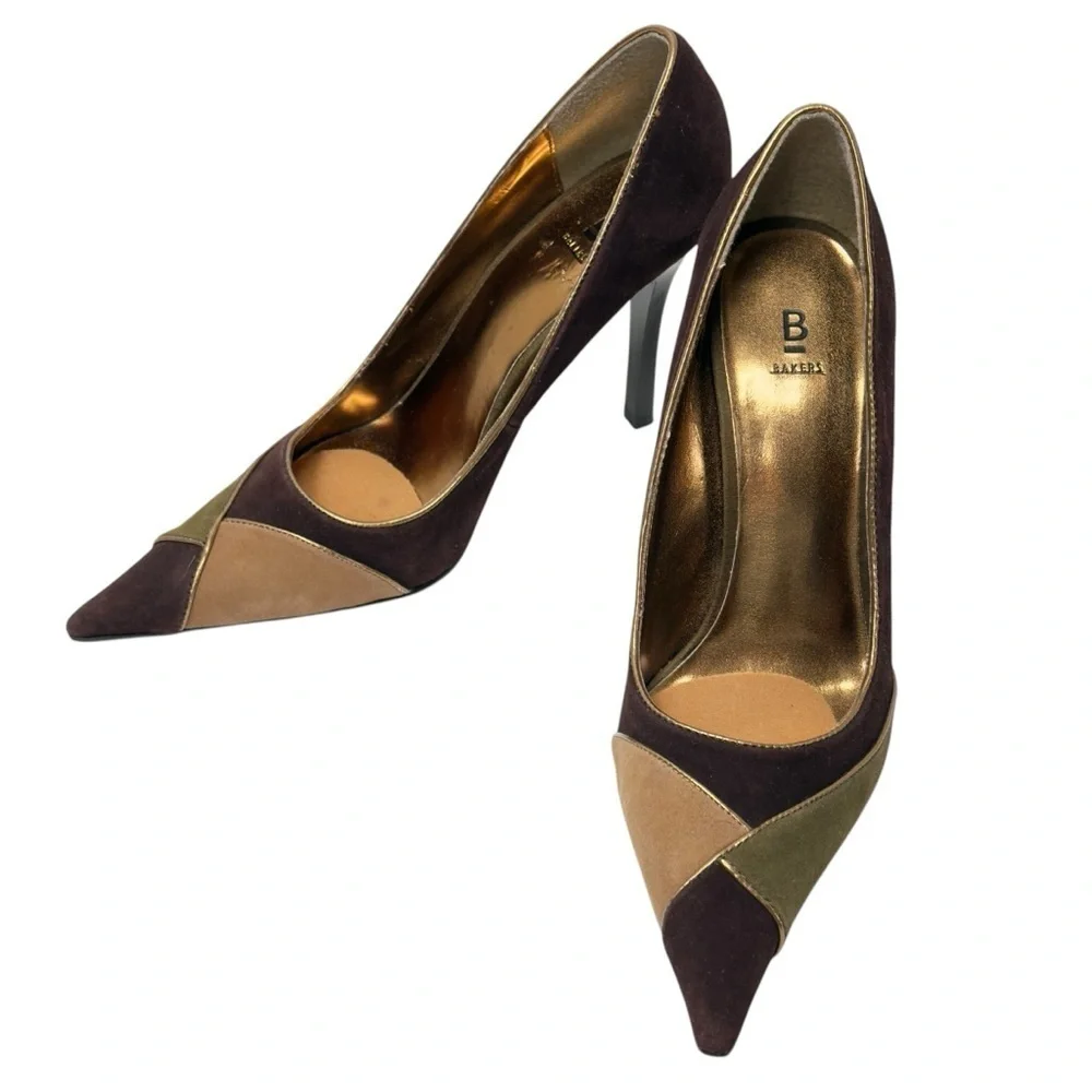 Bakers Carley Brown and Tan Stiletto Pumps